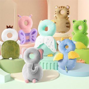 Baby Head Protector Backpack Soft & Breathable - Bee - Black & White